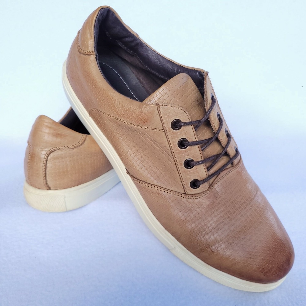 Joes Jeans Shoes Mens Size 12 Xride Tan Oxford Sneakers Casual Urban Streetwear